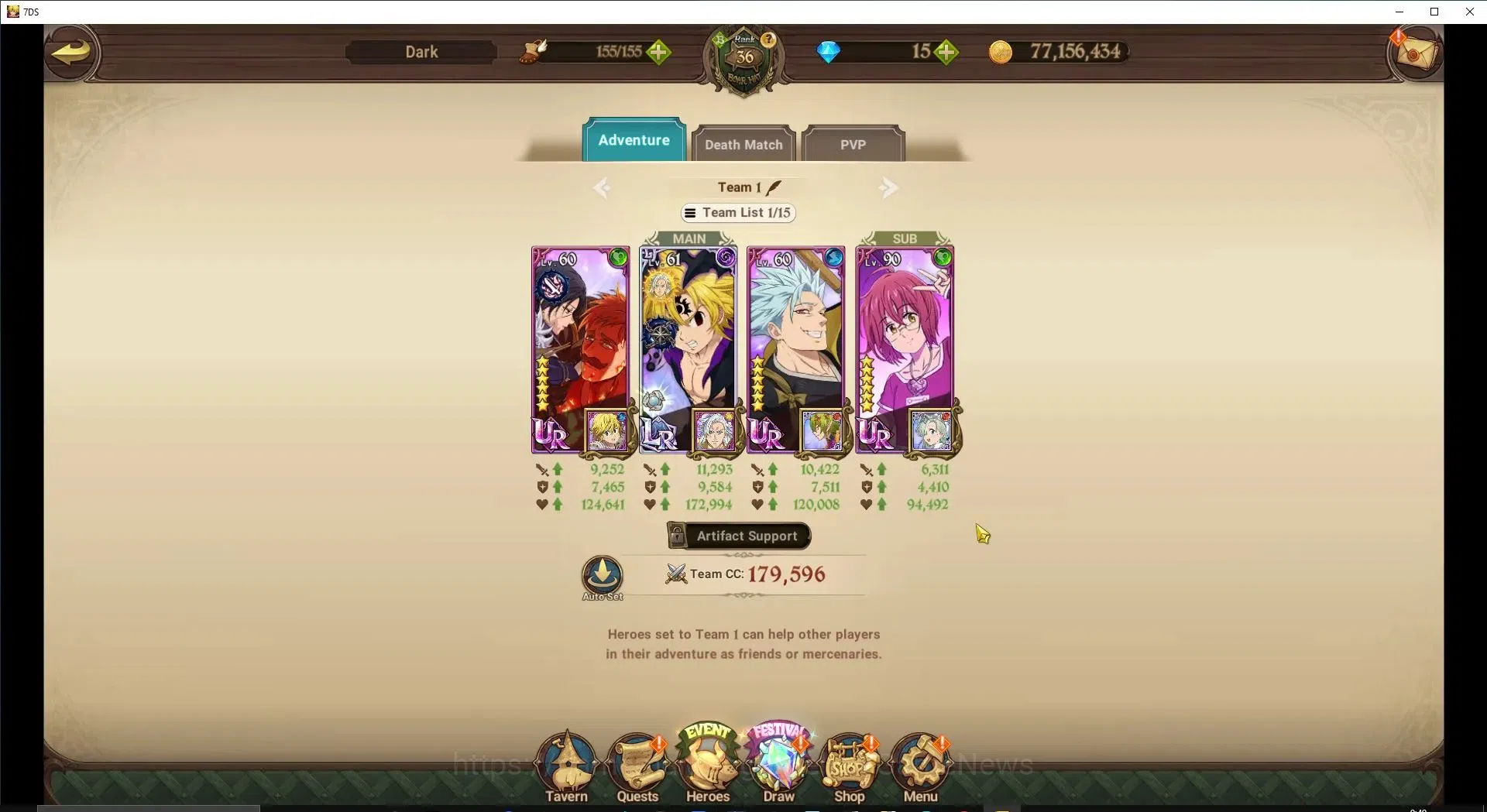 The Seven Deadly Sins: Grand Cross Accounts ASIA|1,4M CC|120 LS+1 LR Selector|3 LR+5 UR|N Meli image 8