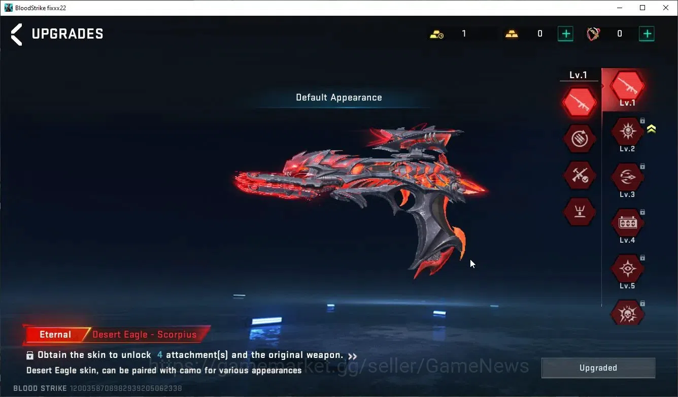 Blood Strike Accounts ASIA|ETERNAL Deser Eagle-Scorpion+Collab 7 DS QBZ9 image 6