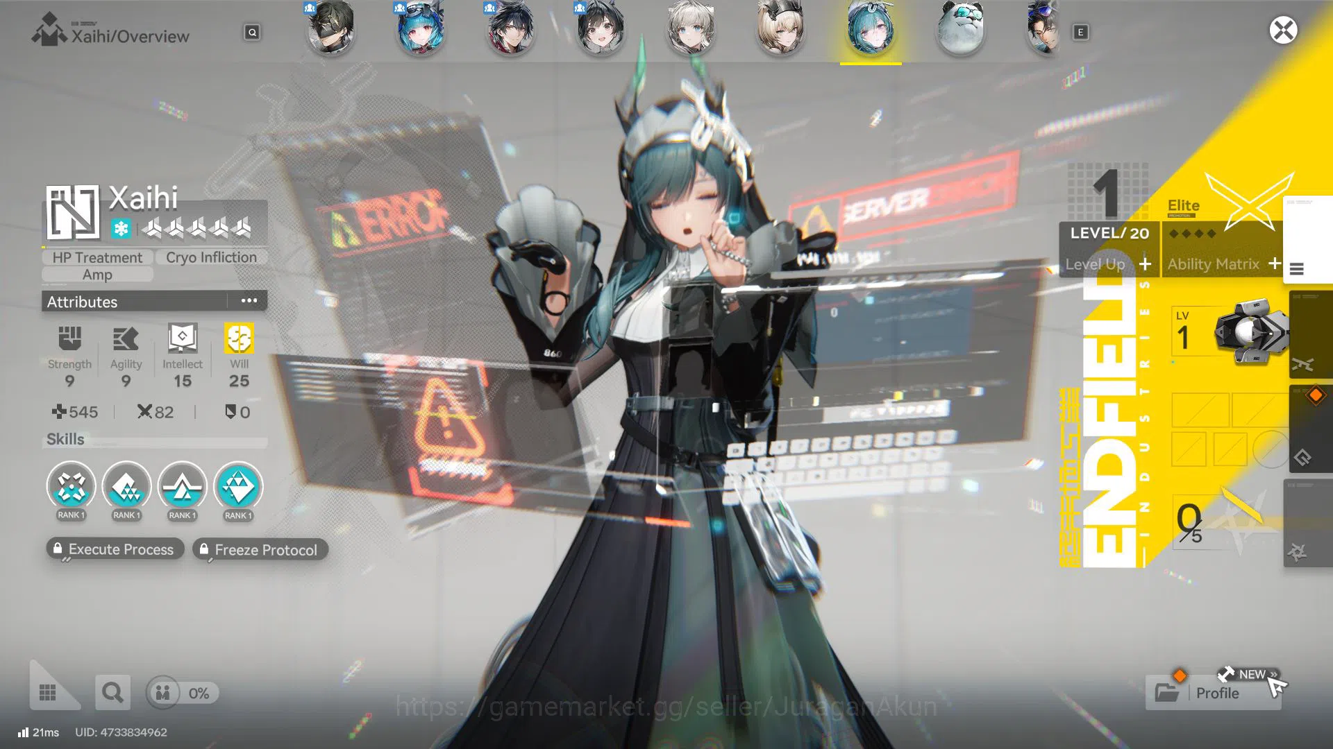 Arknights: Endfield Accounts NA/EU Lv12|Starter 1SSR(Last Rite)9SR(WulfgardP1,Q image 11