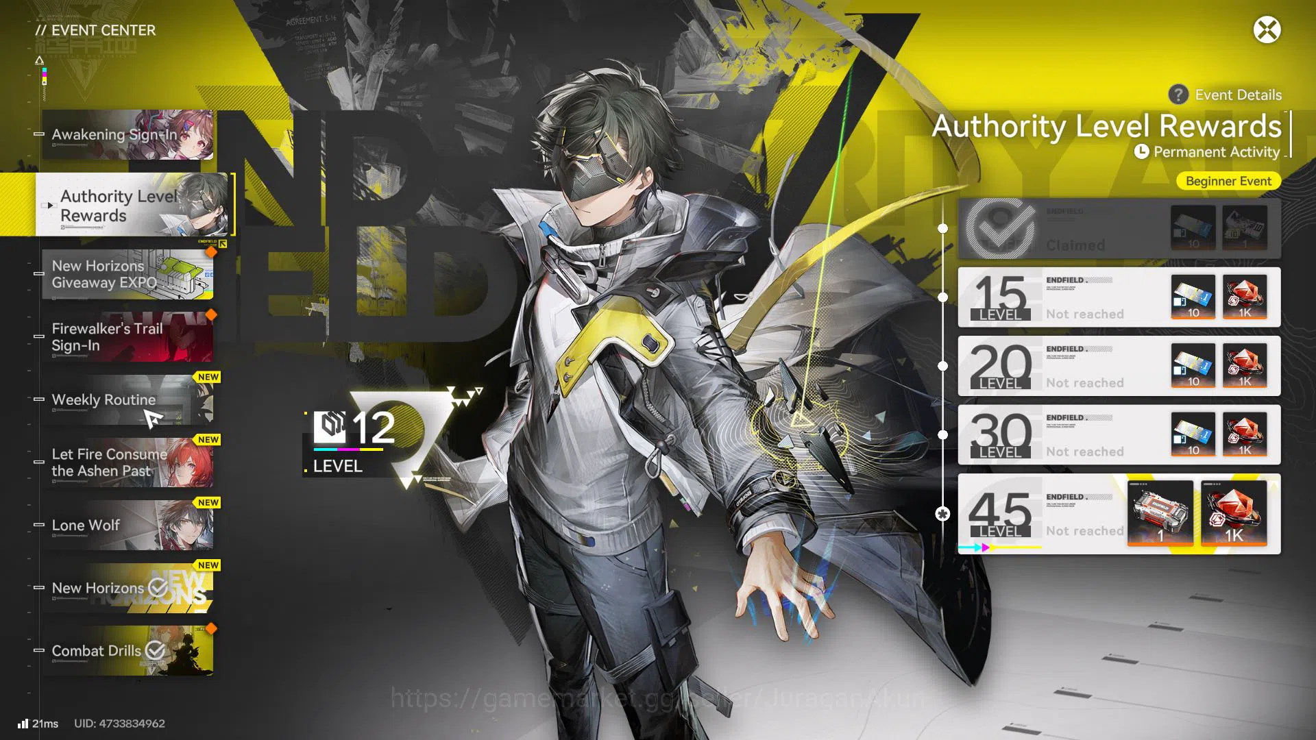 Arknights: Endfield Accounts NA/EU Lv12|Starter 1SSR(Last Rite)9SR(WulfgardP1,Q image 16