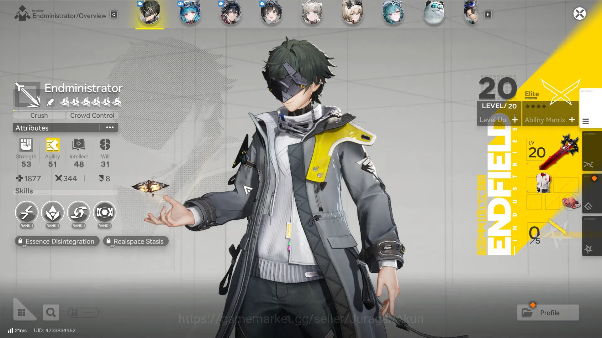 Arknights: Endfield Accounts NA/EU Lv12|Starter 1SSR(Last Rite)9SR(WulfgardP1,Q image 5