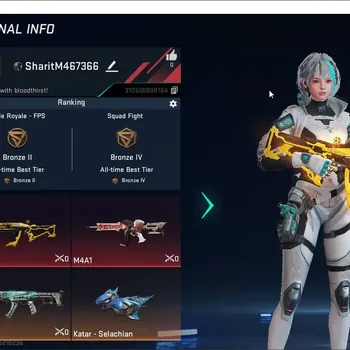 Blood Strike Accounts High-End ASIA|ULTRA MELEE: Katar-Selachian |Collab M4A1 AOT+KAG-6 ENZO | ULTRA Galil-Knight | 6