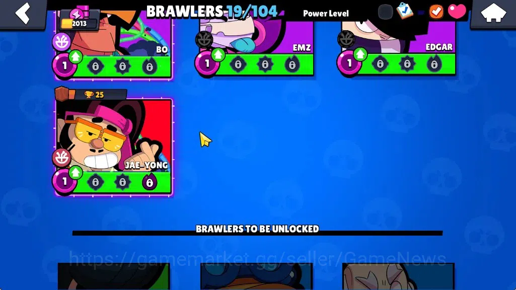 Brawl Stars Accounts 2013 Trophy|19 Brawlers 2 Max|Bibi Full Buffies|2k Bling|1 Prestige|1 Mythic (Gridiron Otis),2 Epic,1 10