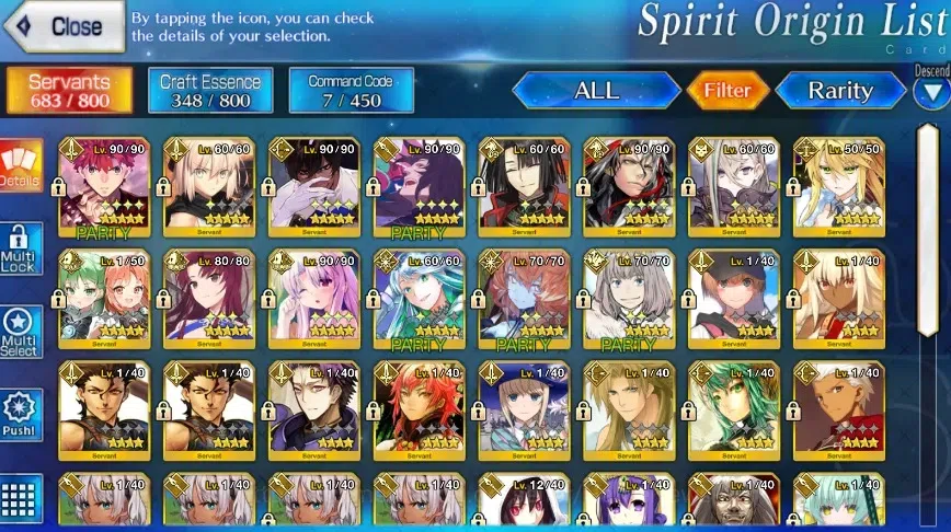 Fate-Grand Order Accounts NA Lv 108|12 limited ssr| Oberon, Hibiki, SenjiMur image 10