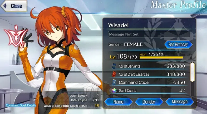 Fate-Grand Order Accounts NA Lv 108|12 limited ssr| Oberon, Hibiki, SenjiMur image 11