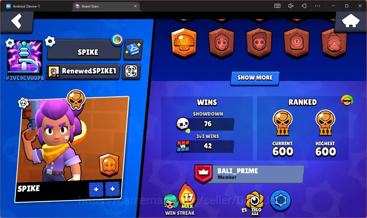 Brawl Stars Accounts Global |2072 Trophy|23 Brawler |1 Max Hypercharge( image 3