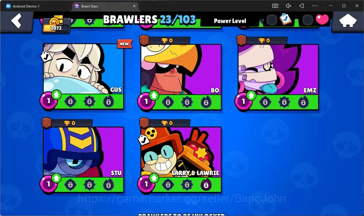Brawl Stars Accounts Global |2072 Trophy|23 Brawler |1 Max Hypercharge( image 7