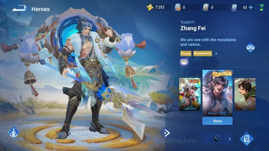 Honor of Kings Accounts Global|111H 84S|Precious Zhang Fei|Legend [Sun Ce& image 5