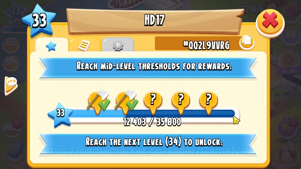 Hay Day Accounts Lvl 33 | Barn Storage 1050 - Silo Storage 525 | 32 image 6