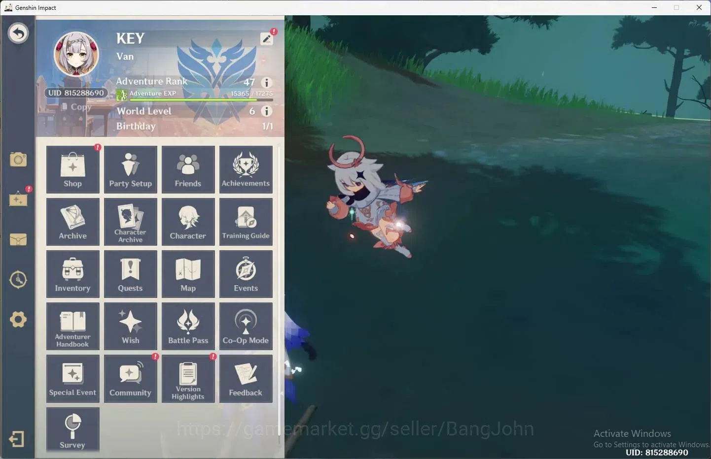 Genshin Impact Accounts Others Asia | AR 47| 3 Limit + 2 Charstd | Limit(Ganyu,Venti,Neuvilette) | STD(Keqing,Mona) |MC 1