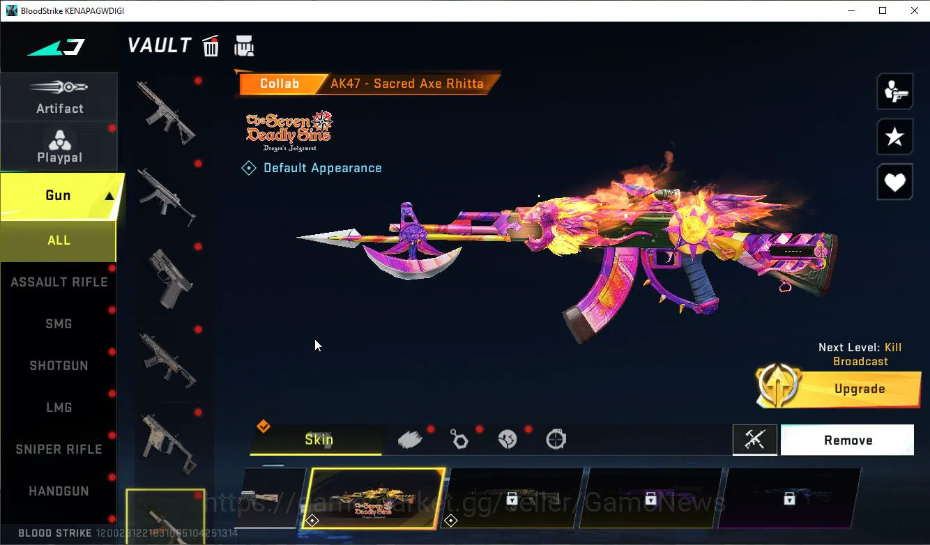 Blood Strike Accounts ASIA|Limit Butterfly Knife+Collab 7DS(AK47,Kar98k, image 12