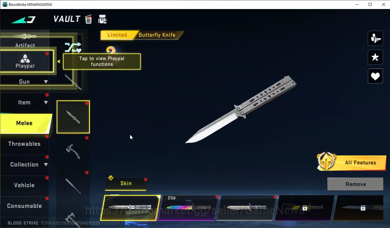 Blood Strike Accounts ASIA|Limit Butterfly Knife+Collab 7DS(AK47,Kar98k, image 9