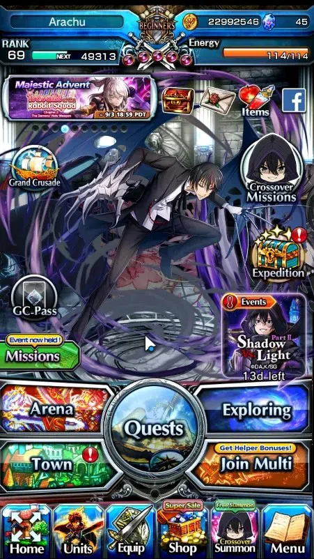 Grand Summoners Accounts End-Game Global|Rank 69|24 Ascend 10 TW|(Igris,Madoka,M Kirisame,Hae-In,Gamagoori,Lark,Jong In 1