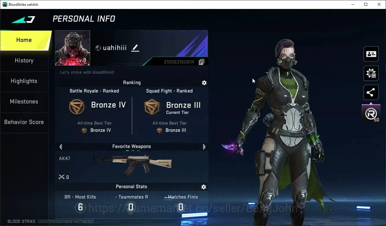 Blood Strike Accounts Others ASIA | Ultra butterfly Knife - Starfall | Legendary M4A1 - Venom & FN2000 - Singularity | Check 1
