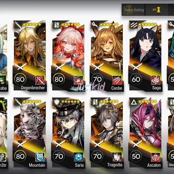 Arknights Accounts Mid-Tier ARKNIGHTS GLOBAL EARLYMID 15*6 , 2 LIMITED WANG,SAKIKO