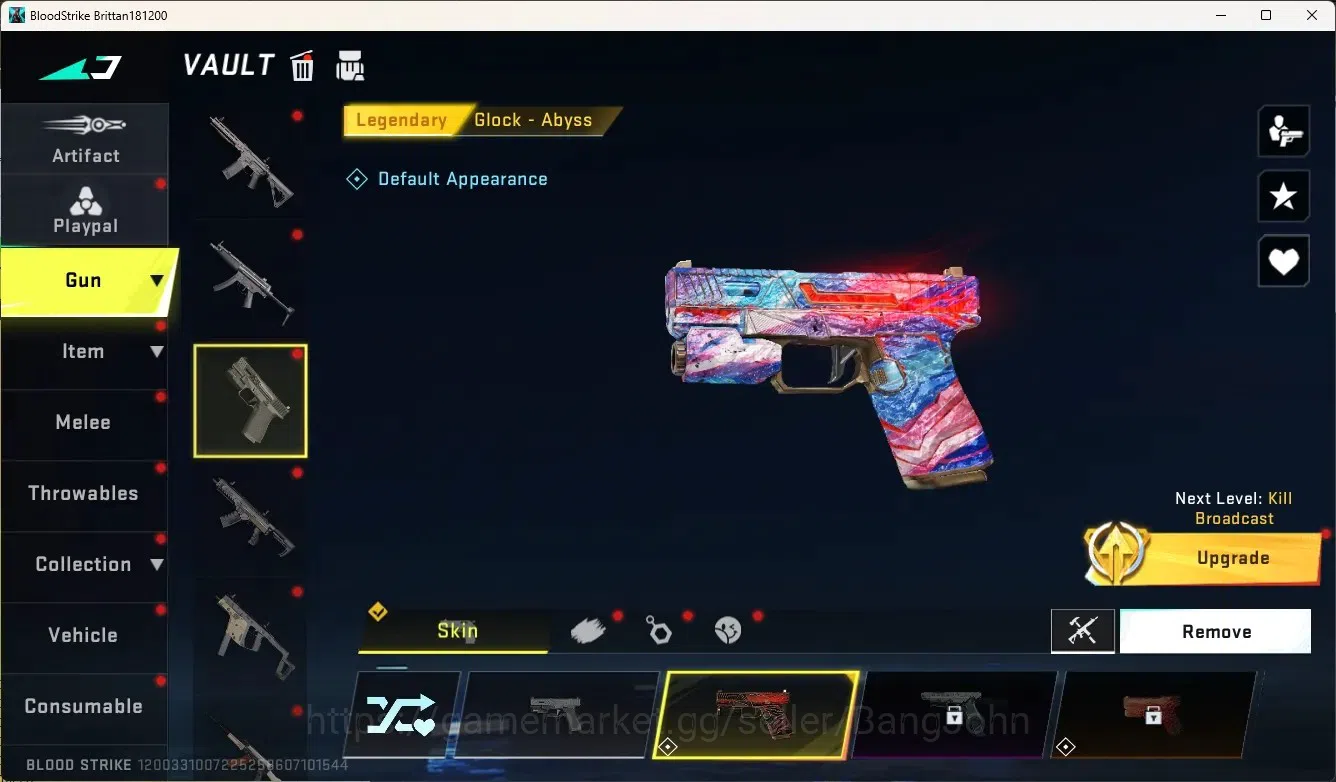 Blood Strike Accounts High-End ASIA |  1 Ultra Talon Knife-Sanctum|1 EVA Gun | 8 Legendary Guns | 1 Epic Name Changing Card 5
