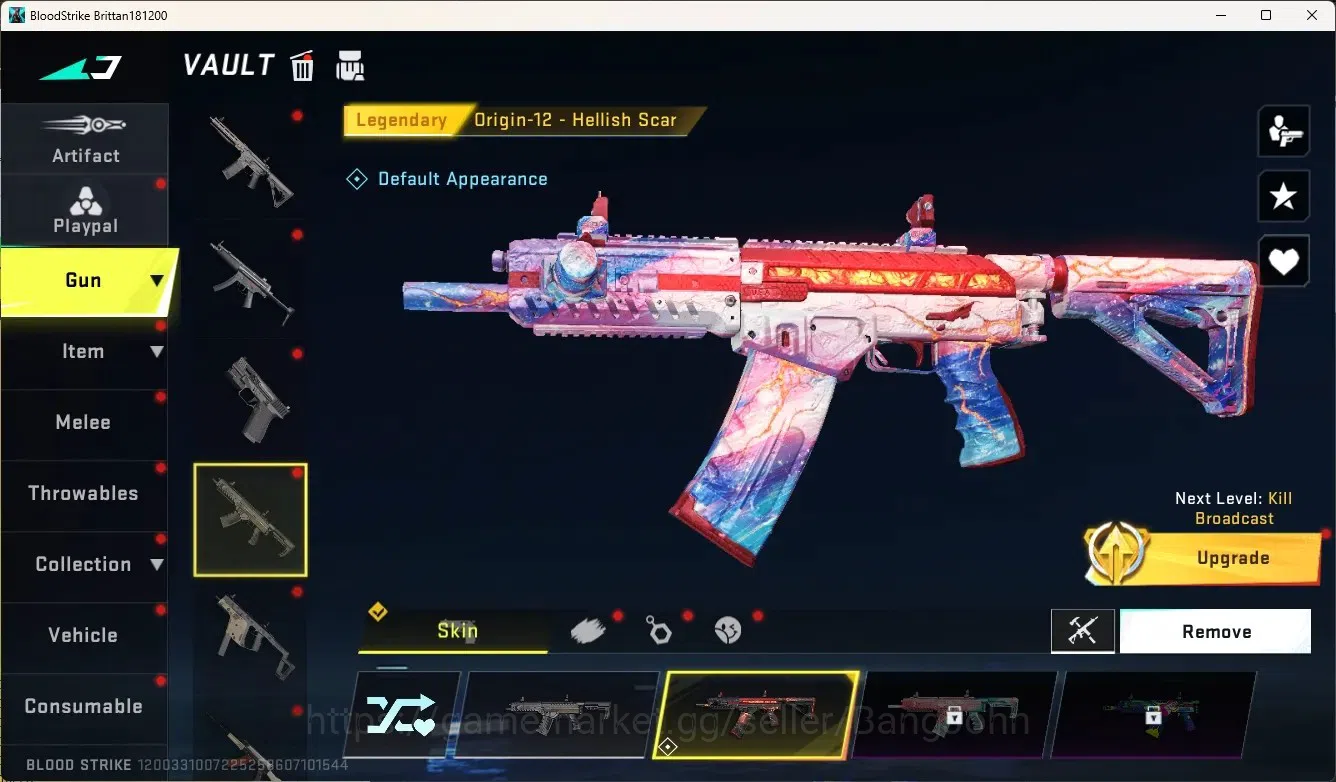 Blood Strike Accounts High-End ASIA |  1 Ultra Talon Knife-Sanctum|1 EVA Gun | 8 Legendary Guns | 1 Epic Name Changing Card 6