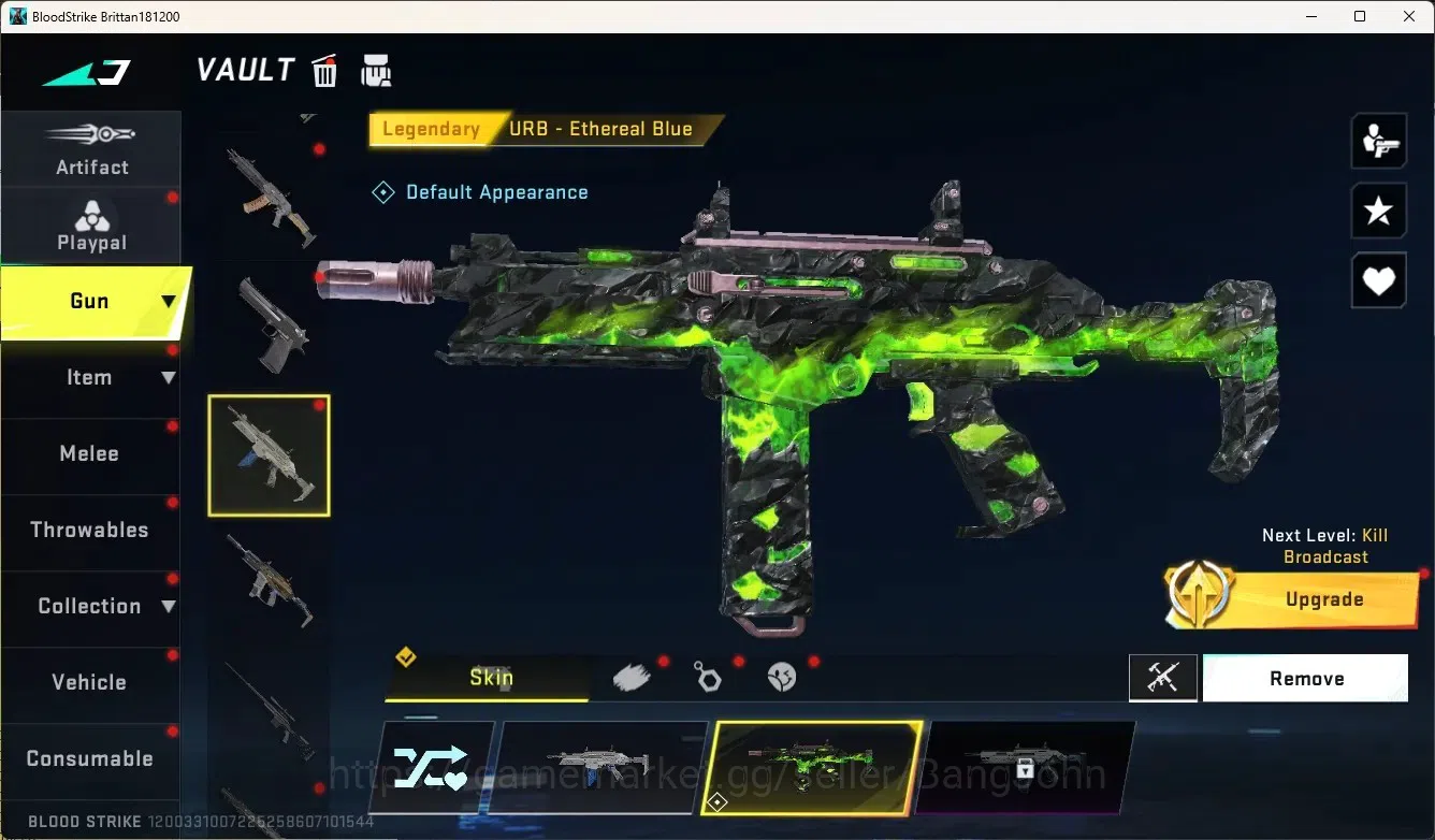 Blood Strike Accounts High-End ASIA |  1 Ultra Talon Knife-Sanctum|1 EVA Gun | 8 Legendary Guns | 1 Epic Name Changing Card 7