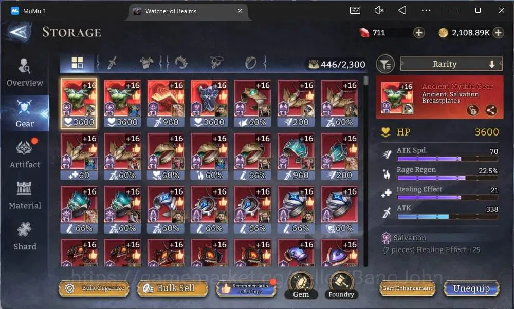 Watcher of Realms Accounts Global 60xx|Power 1,2M|4 Lord Aracha,Rygar,Torodor image 11