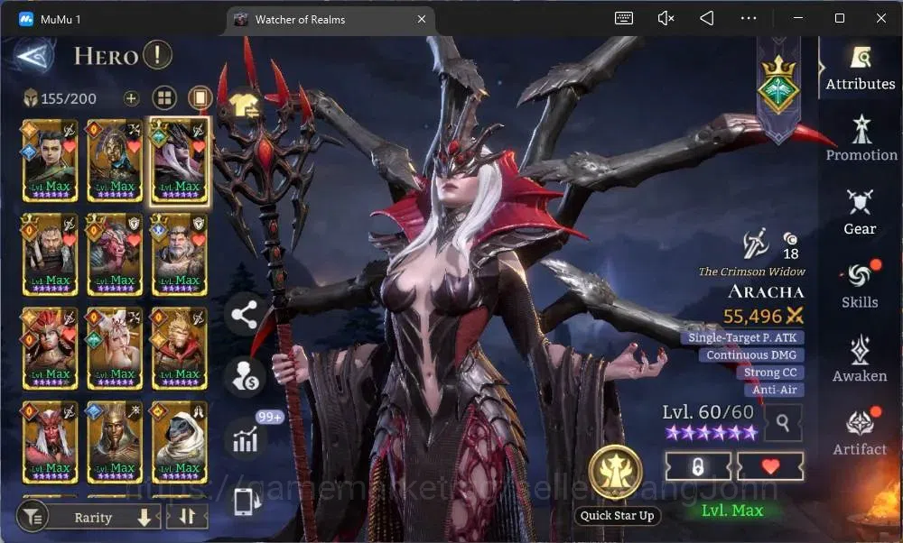 Watcher of Realms Accounts Global 60xx|Power 1,2M|4 Lord Aracha,Rygar,Torodor image 18