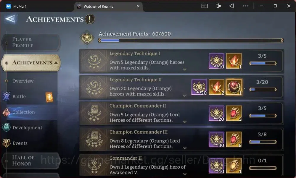 Watcher of Realms Accounts Global 60xx|Power 1,2M|4 Lord Aracha,Rygar,Torodor image 4