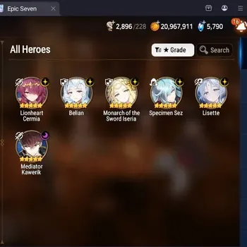 Epic Seven Accounts Starter Global Unverif|Best Starter|6 ML(Belian,Lisette,S.Sez,L.Cermia,M.Iseria,Etc.)+Duplicate