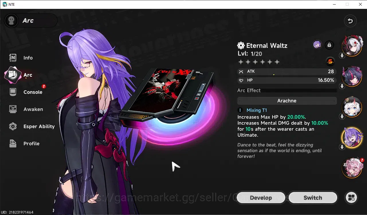 Neverness to Everness Accounts GLOBAL SEA|HL 43|TL 28|8S-Class([LacrimosaA1+Outfit,Shinku]+Sign,Nanally+Livery)|1S-Class 12
