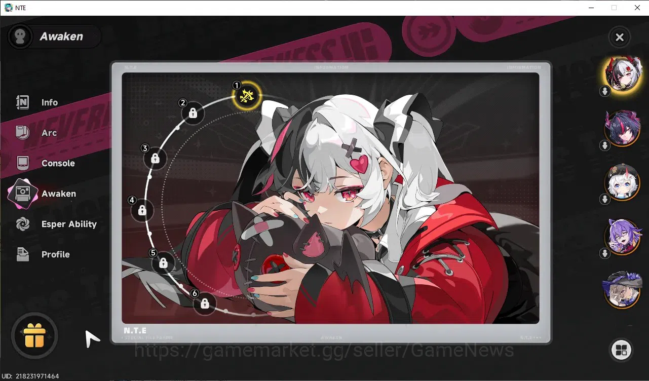 Neverness to Everness Accounts GLOBAL SEA|HL 43|TL 28|8S-Class([LacrimosaA1+Outfit,Shinku]+Sign,Nanally+Livery)|1S-Class 6