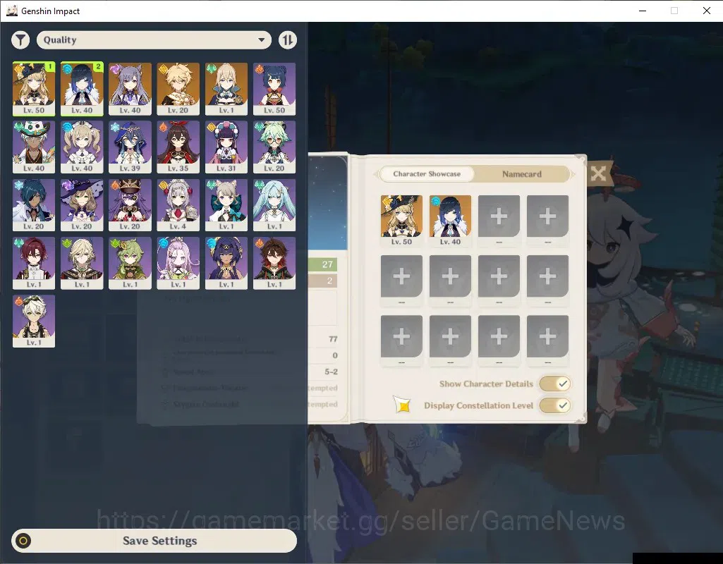 Genshin Impact Accounts ASIA|AR 27|2 Limited + 2 (*5 Standard)|Navia,Yelan image 1