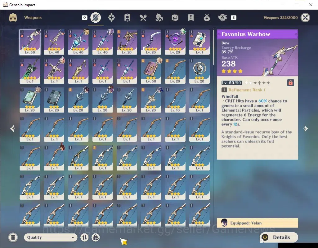 Genshin Impact Accounts ASIA|AR 27|2 Limited + 2 (*5 Standard)|Navia,Yelan image 3