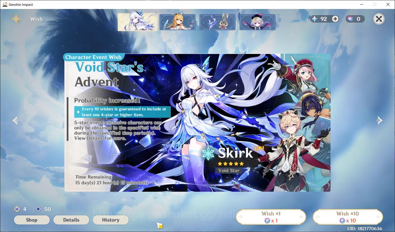 Genshin Impact Accounts ASIA | AR 40, columbina, ineffa, furina, yarka, mo image 13