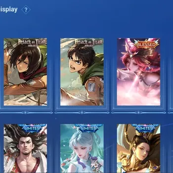 Honor of Kings Accounts Rare Skin Hero 116|Skin 215|AoT Mikasa,Eren,Annie,Blessed Mai Shiranui&Ukyo Tachibana,Limited