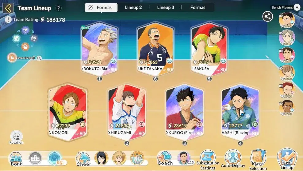 HAIKYU!! FLY HIGH Accounts SEA |Lvl 60|2,4K DM|4 SP (OikawaR2,Bokuto,Keiji,Tetsuro)+Memo|7 UR 6