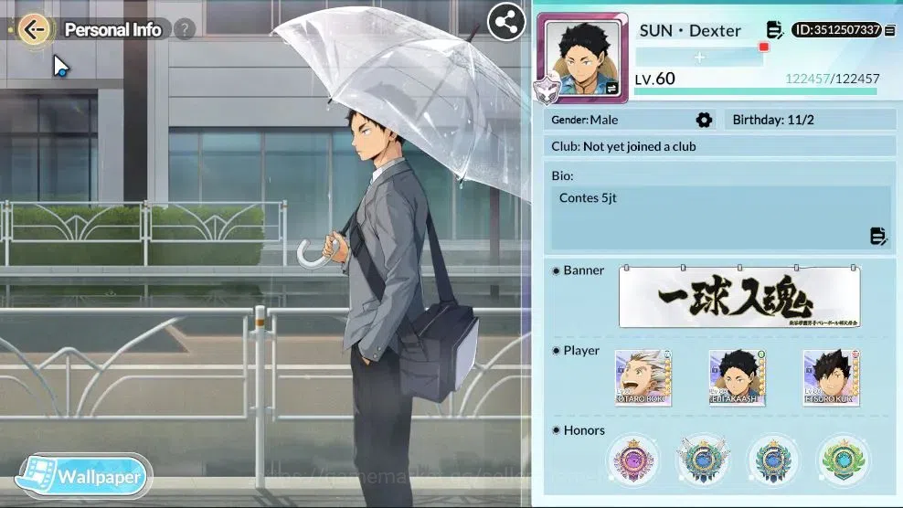 HAIKYU!! FLY HIGH Accounts SEA |Lvl 60|2,4K DM|4 SP (OikawaR2,Bokuto,Keiji,Tetsuro)+Memo|7 UR 8