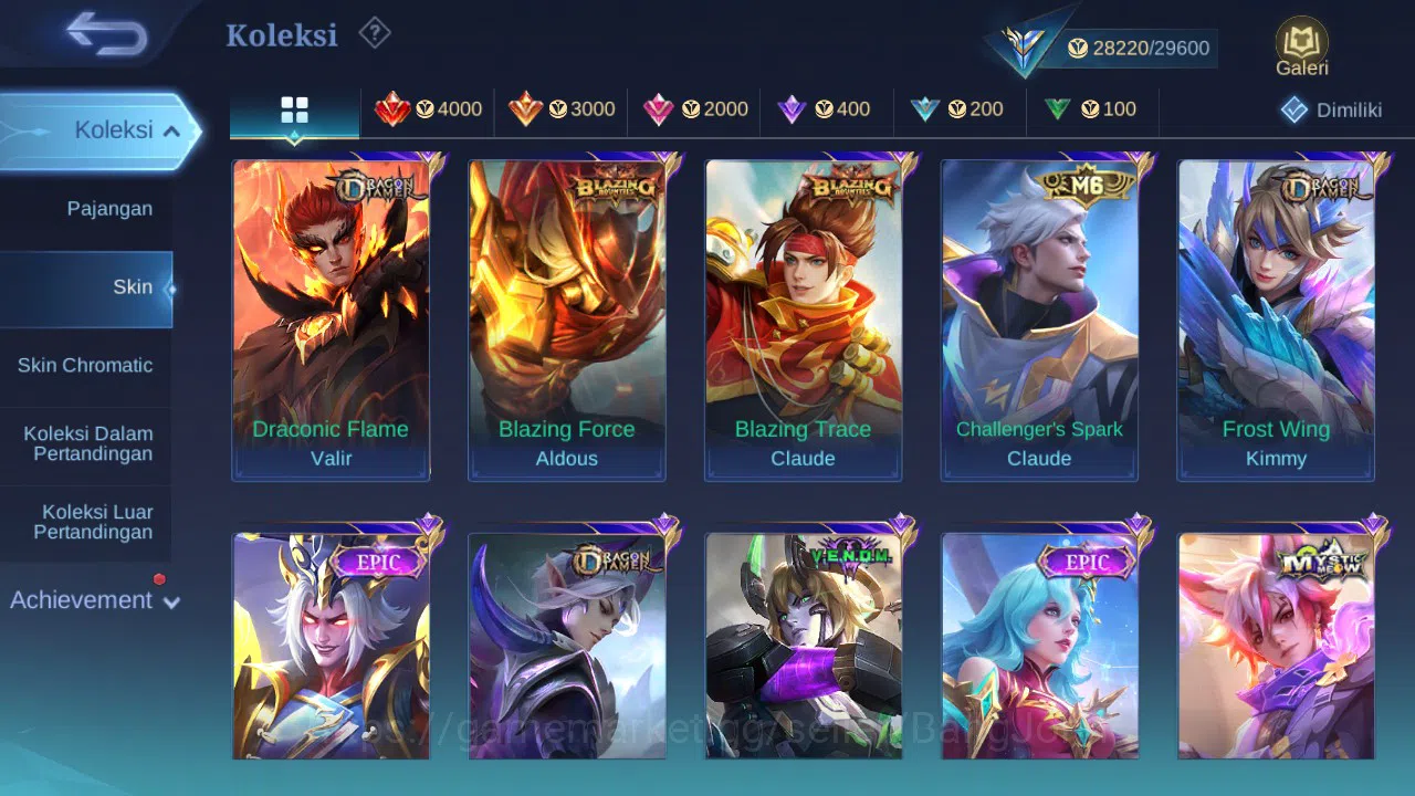 Mobile Legends: Bang Bang Accounts GLOBAL Hero 69 Skin 115 Prime Claude | CC Nata | P image 5