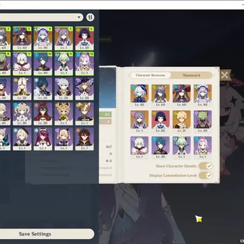 Genshin Impact Accounts Starter Asia|AR 45|2 Limited + 1(*5 Weapon)|Lauma,Furina|Std Mona,Mizuki|Reuni ON|Male MC|Take