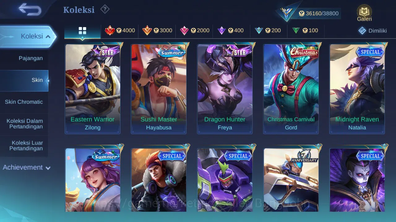 Mobile Legends: Bang Bang Accounts GLOBAL Hero 125 Skin 198 | KOF karina | Luckybox M image 5