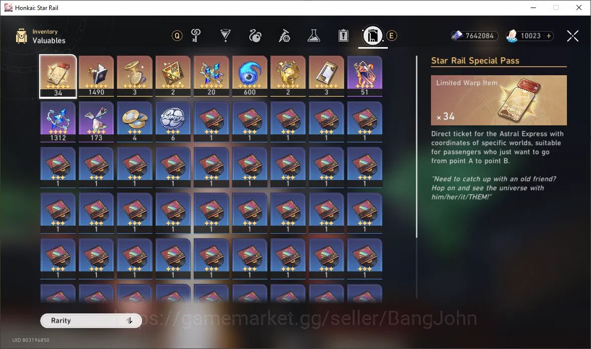 Honkai Star Rail Accounts [ASIA] HSR TL40 9 Limit Prime Team Archer + 34 Spe image 11
