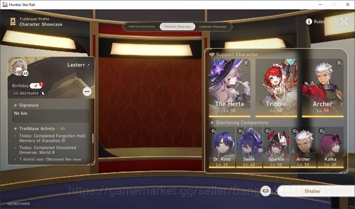 Honkai Star Rail Accounts [ASIA] HSR TL40 9 Limit Prime Team Archer + 34 Spe image 2