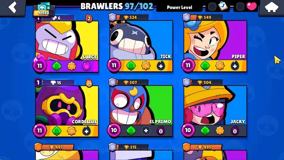 Brawl Stars Accounts 41k Trophy|14K Bling |97 Brawler 22 Max Lv|1 UL Ka image 10