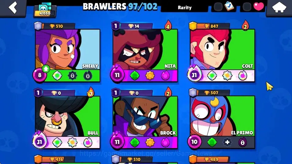 Brawl Stars Accounts 41k Trophy|14K Bling |97 Brawler 22 Max Lv|1 UL Ka image 11