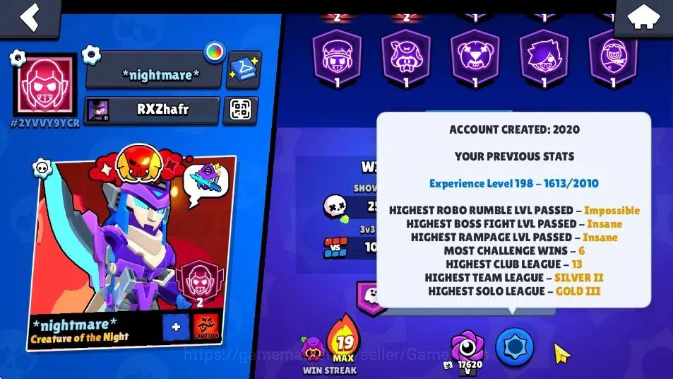Brawl Stars Accounts 41k Trophy|14K Bling |97 Brawler 22 Max Lv|1 UL Ka image 4