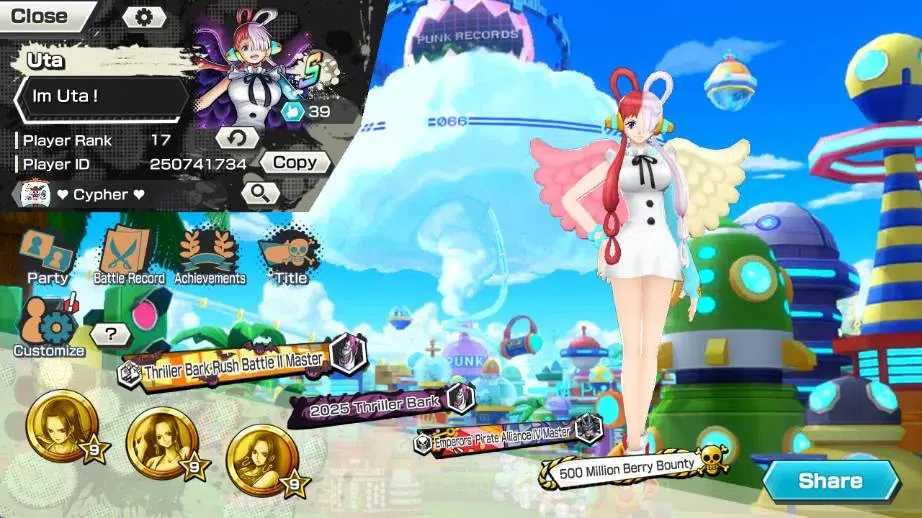 One Piece Bounty Rush Accounts High-End Global | EX 2 |2 Max | PR 17 | Gol D. Roger Max, St. Jaygarcia Satrun Max | RD 46 2