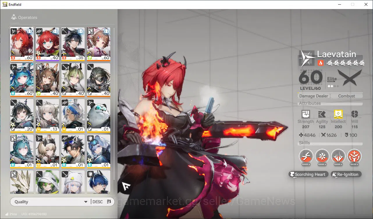 Arknights: Endfield Accounts Asia Lv48|8,5K Arsenal|5SSR[(Laeva,Gilbert,Ardelia image 1