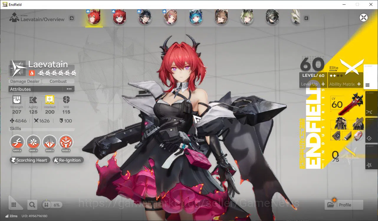 Arknights: Endfield Accounts Asia Lv48|8,5K Arsenal|5SSR[(Laeva,Gilbert,Ardelia image 3