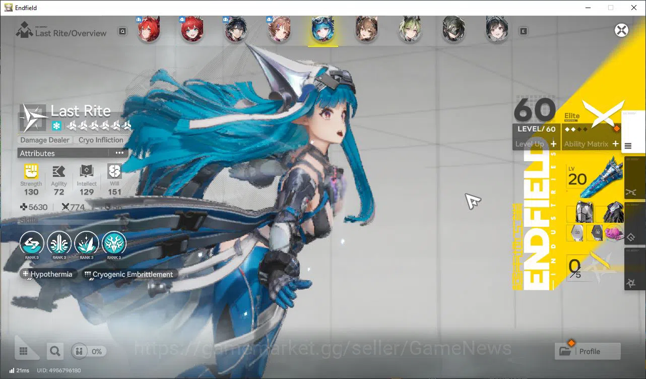 Arknights: Endfield Accounts Asia Lv48|8,5K Arsenal|5SSR[(Laeva,Gilbert,Ardelia image 6