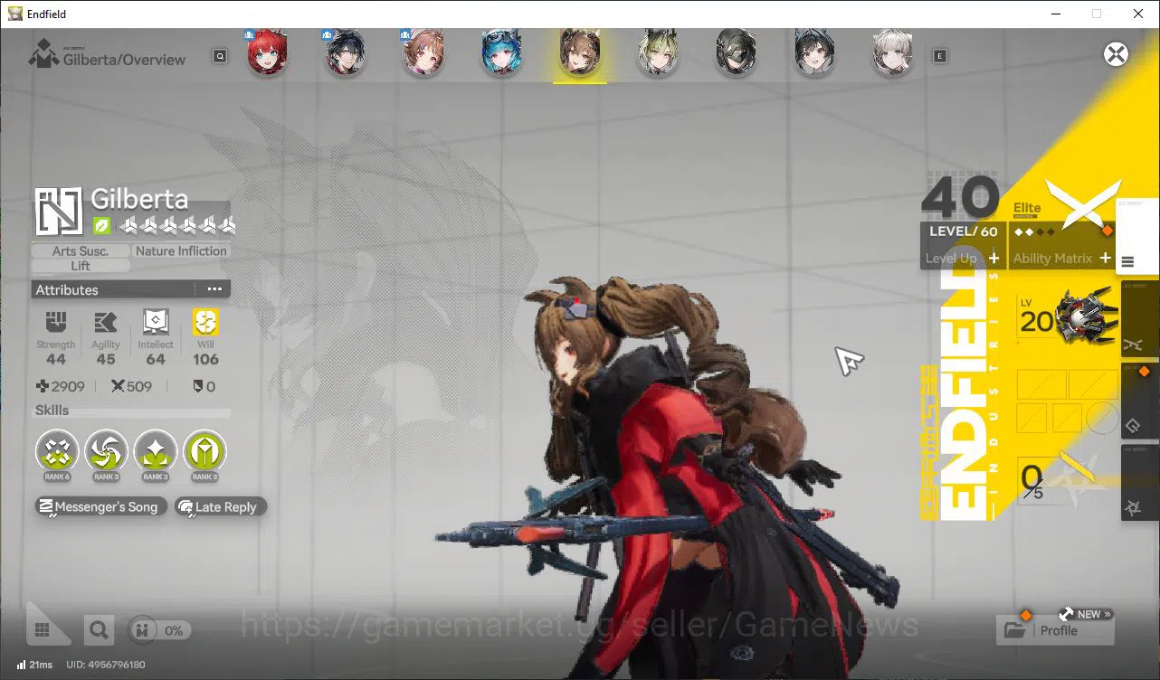 Arknights: Endfield Accounts Asia Lv48|8,5K Arsenal|5SSR[(Laeva,Gilbert,Ardelia image 7