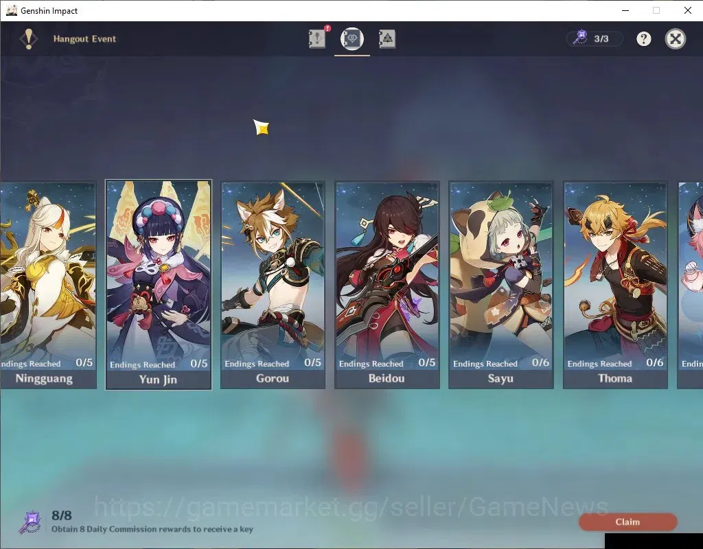 Genshin Impact Accounts ASIA|AR 55|6 Limited+1(*5Wep)|Arlecchino+Sign,Colu image 17