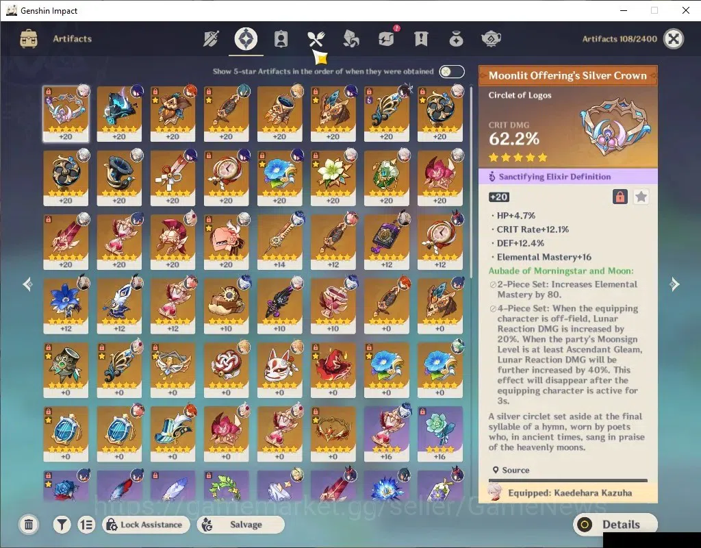 Genshin Impact Accounts ASIA|AR 55|6 Limited+1(*5Wep)|Arlecchino+Sign,Colu image 5