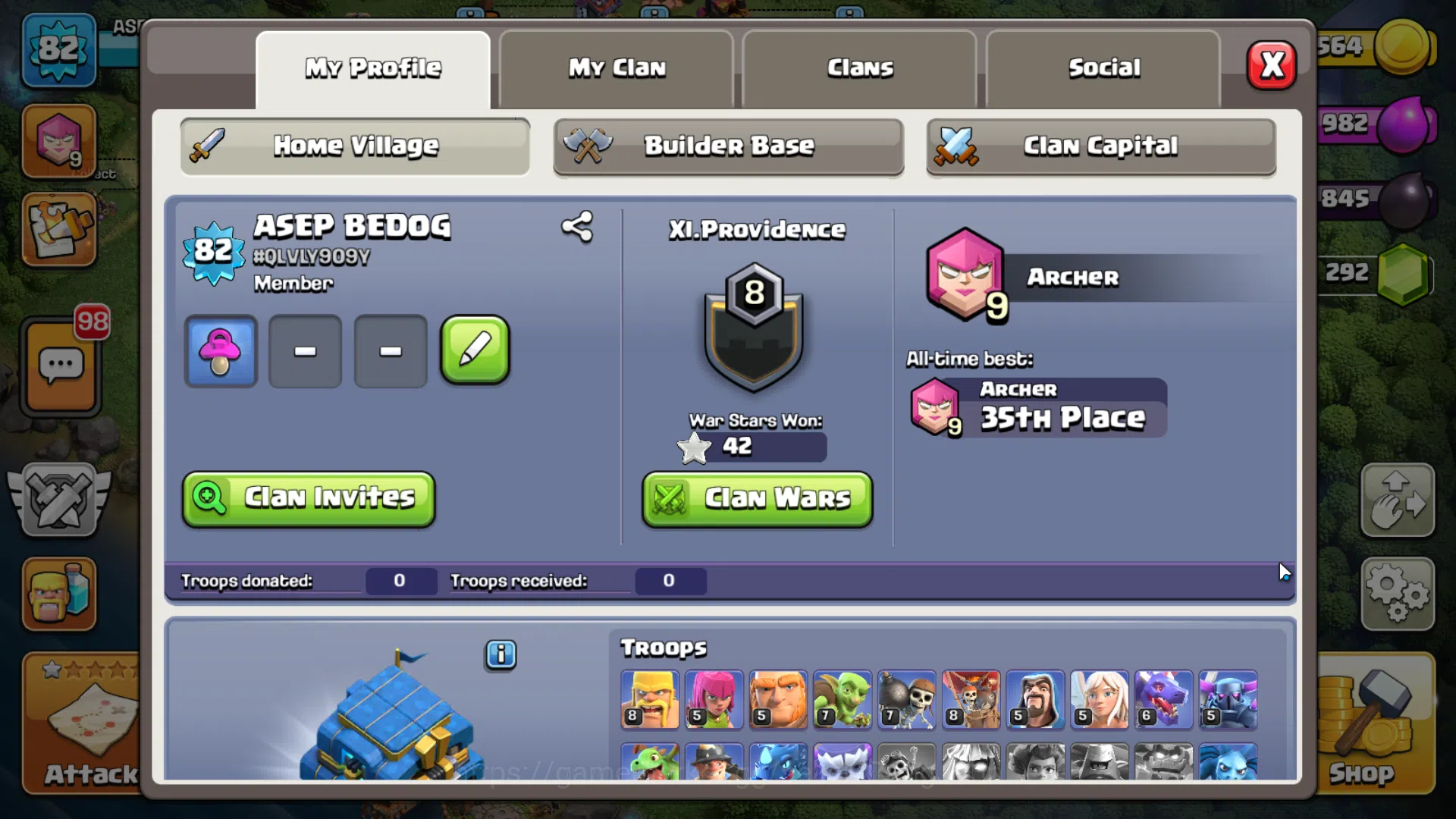 Clash of Clans Accounts TH 12-BH 4|LVL 82|League Archer 9|HH 6|BK 45,AQ 42 image 2